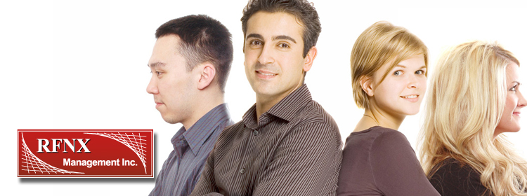 RFNX Logo: Pictures of people